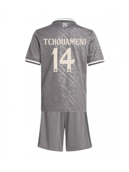 Real Madrid Aurelien Tchouameni #14 Dječji Rezervni Dres kompleti 2024-25 Kratak Rukavima (+ kratke hlače)